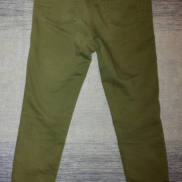 Womens Used Joe Fresh 30 Olive Green Classic Slim Style Denims - Picture 3 of 4